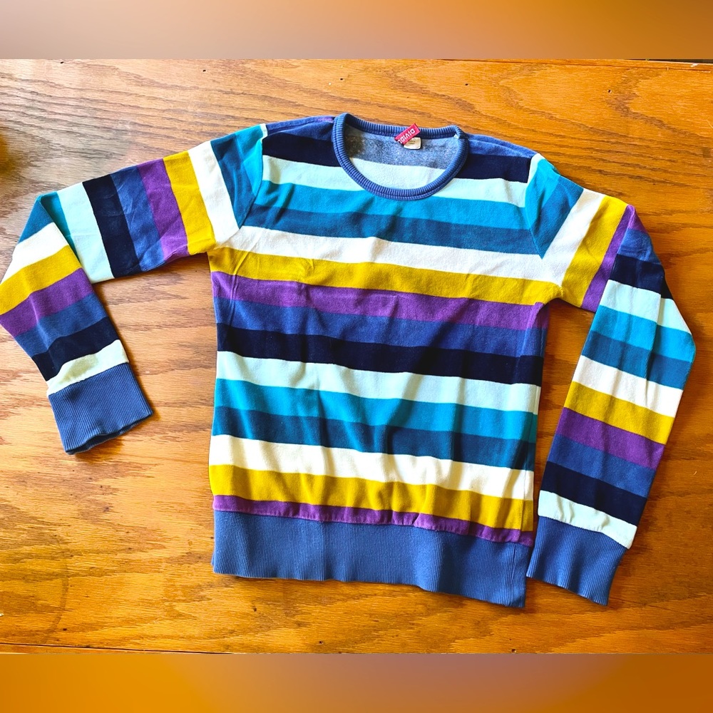 Vintage Striped Velour Longsleeve T